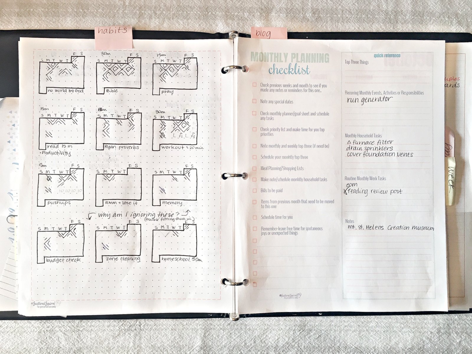 {Scattered Squirrel Planner Review} Mid-month update