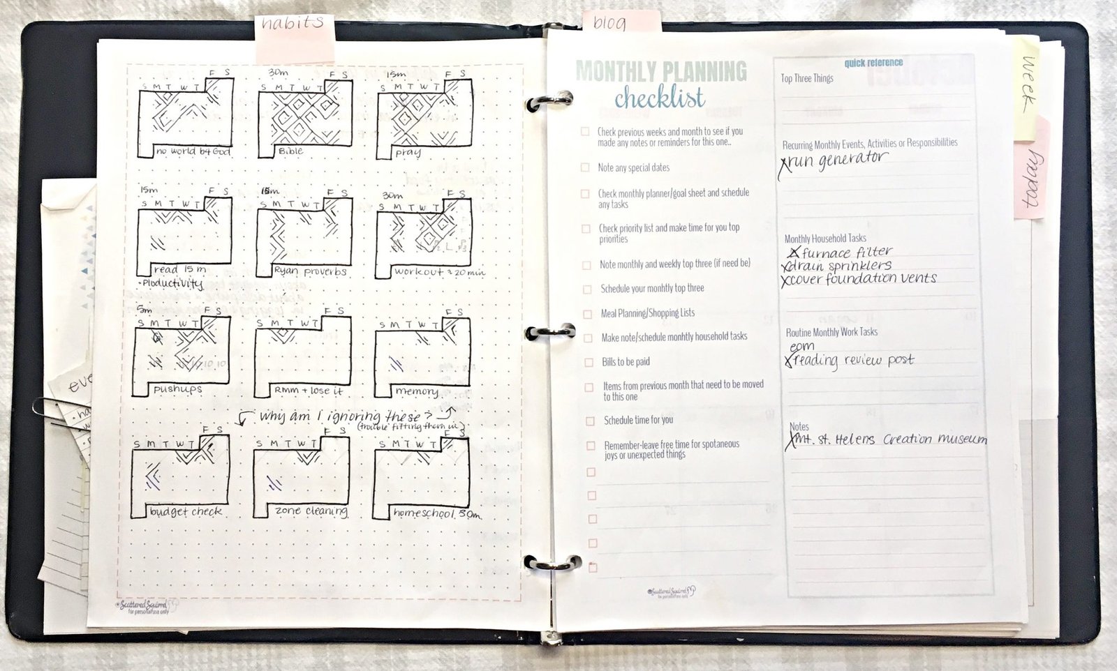 {Planner Review} My Month with Scattered Squirrel